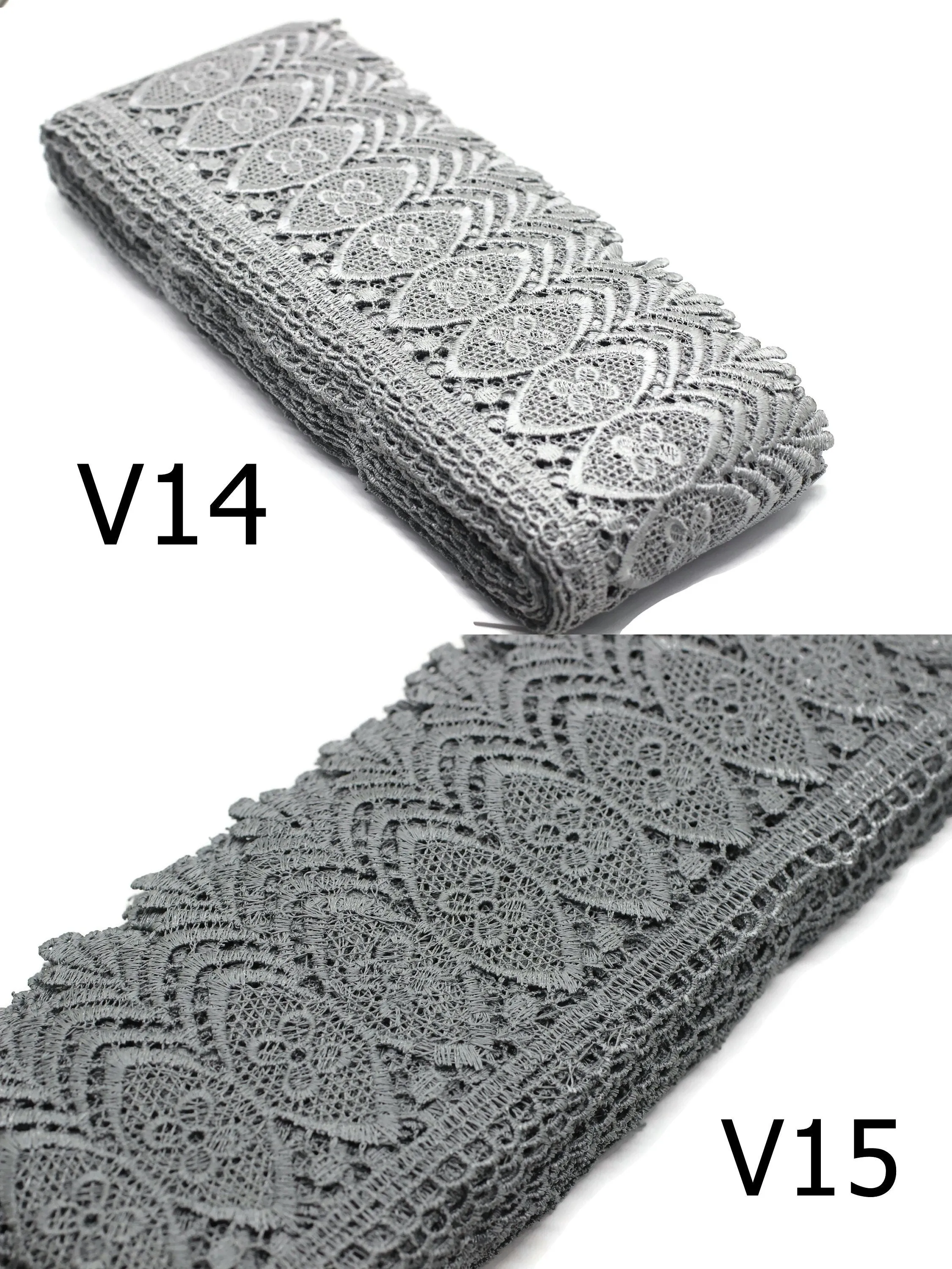 100mm 8 Meters  Bridal Guipure Lace Trim | 3.93 Inches Wide Lace Trim | Geometric Bridal Lace | French Guipure | Guipure Lace Fabric TRM100