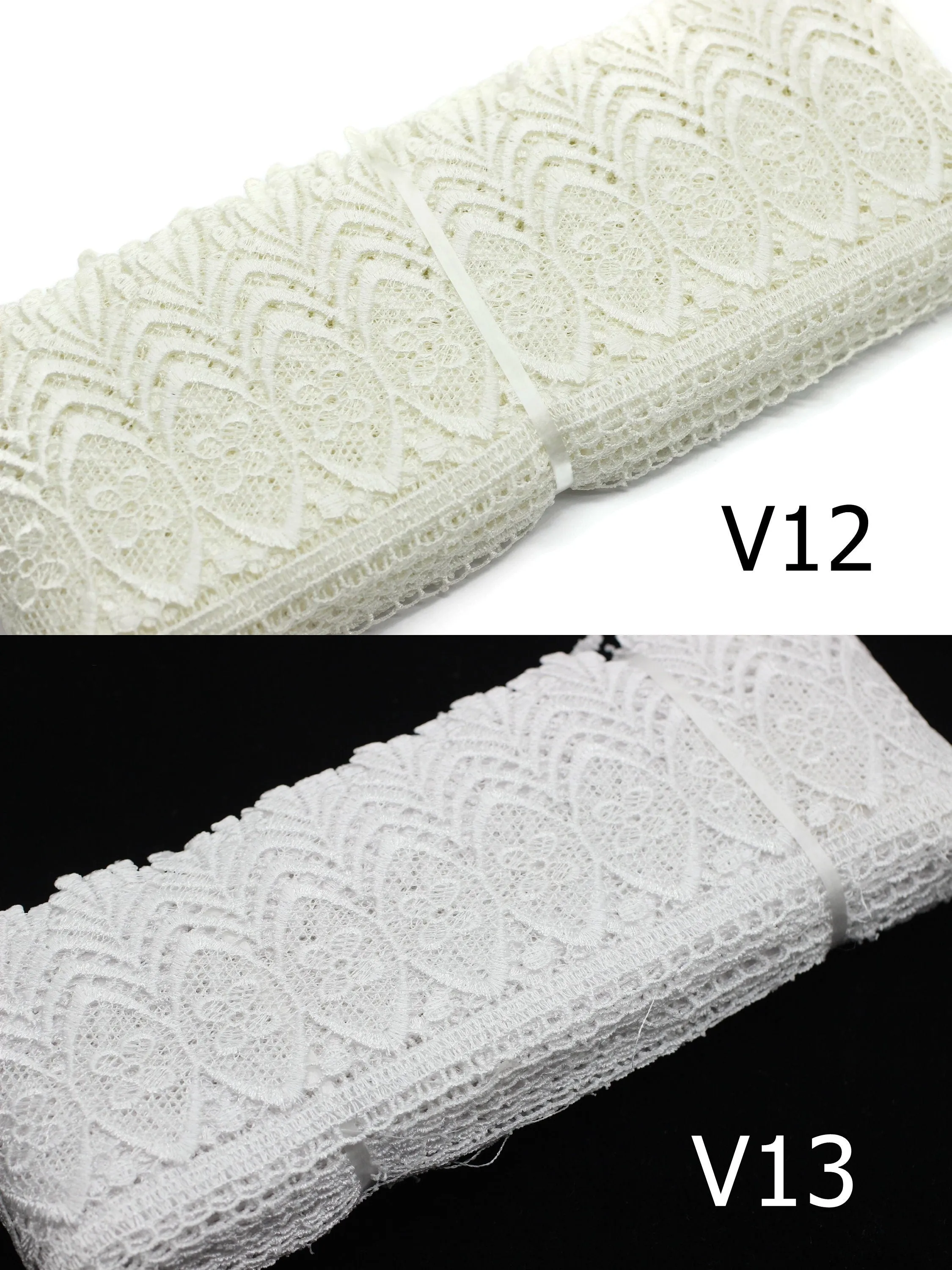 100mm 8 Meters  Bridal Guipure Lace Trim | 3.93 Inches Wide Lace Trim | Geometric Bridal Lace | French Guipure | Guipure Lace Fabric TRM100
