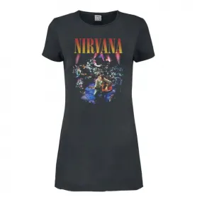 Amplified Womens/Ladies Live In New York Nirvana T-Shirt Dress