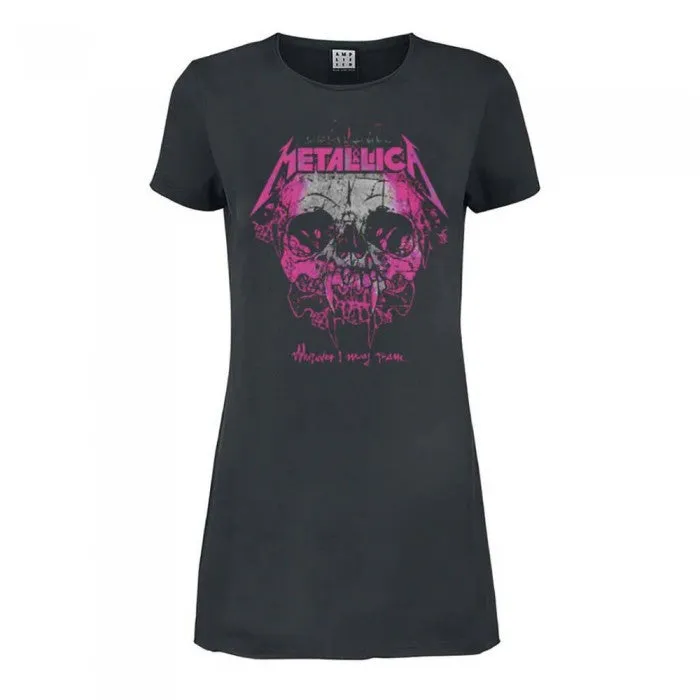 Amplified Womens/Ladies Wherever I May Roam Metallica T-Shirt Dress