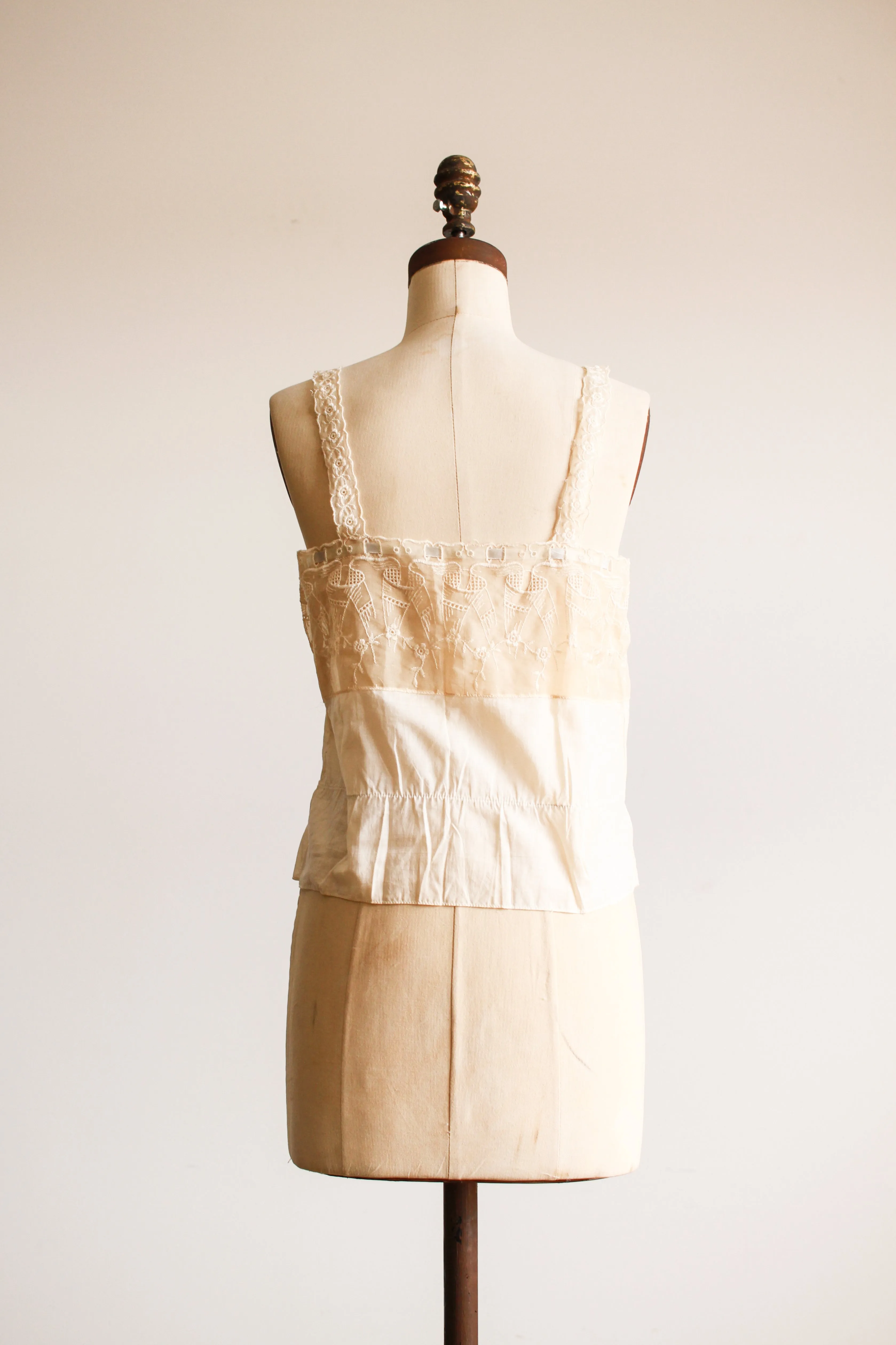 Antique Embroidered Eyelet Camisole