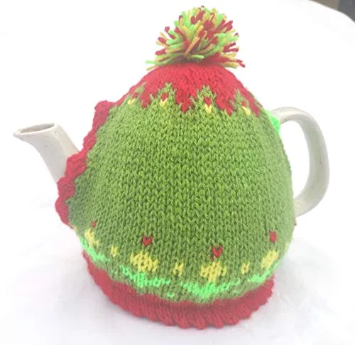 Bliss - Tea Cosy Woolen, Hand Knitted, Hand Made, Washable, Good for Serving Guests, Keeps Tea hot, Random Colors, Excellent for Gifting, Wedding Gift, Color can Differ, Woolen Made