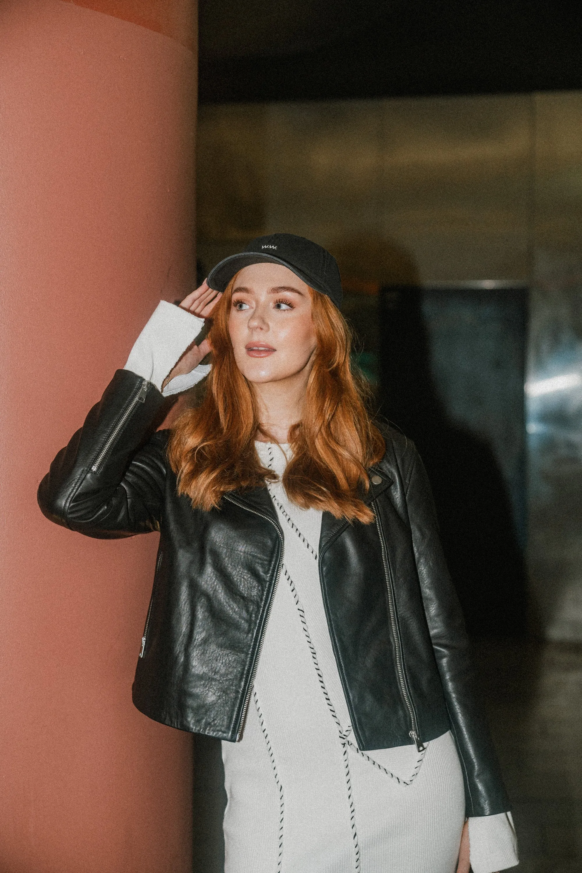 Calie Soft Leather Jacket - Black