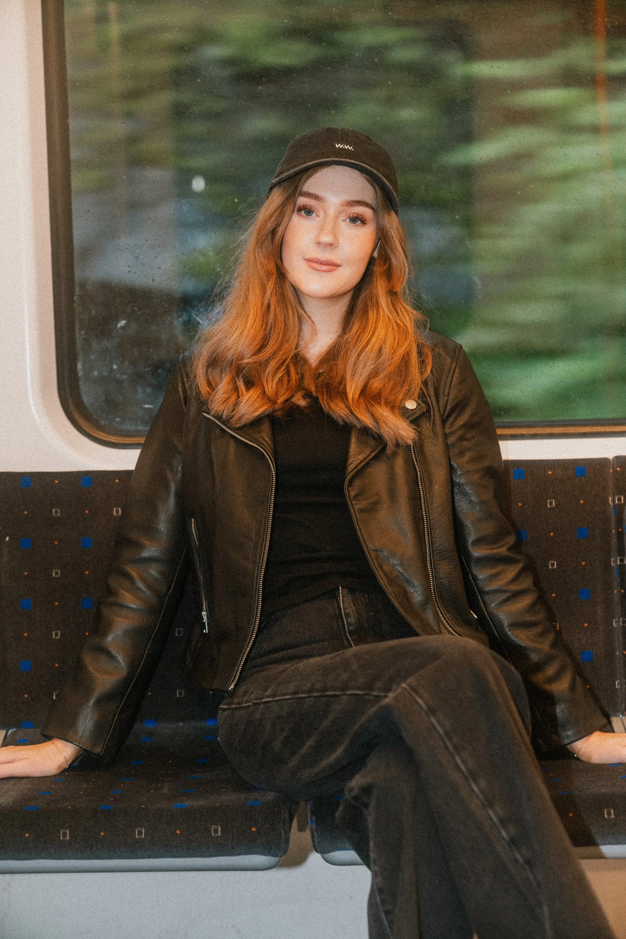 Calie Soft Leather Jacket - Black