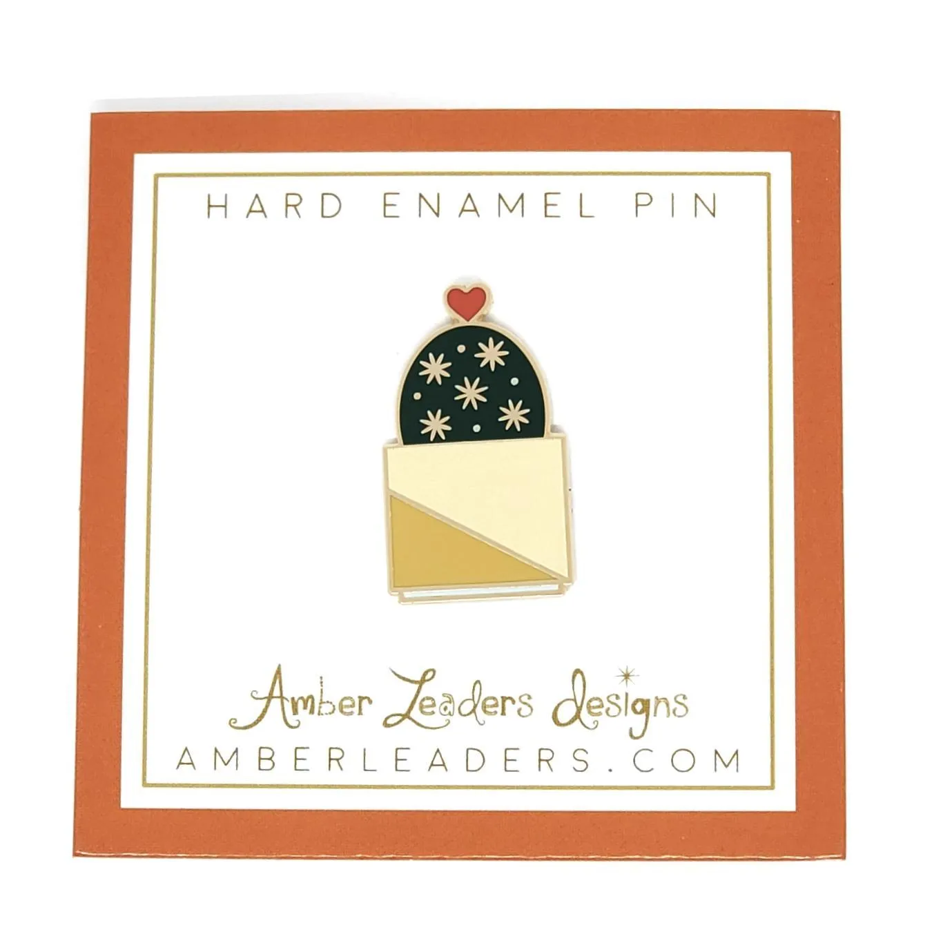 Enamel Pin - Hearty Cactus by Amber Leaders Designs