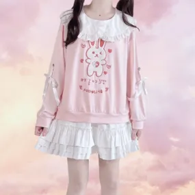 Everything Will Be Okay    Sweater Top Kawaii Academia Y2K Cottagecore Coquette Fairycore Dollette Princesscore