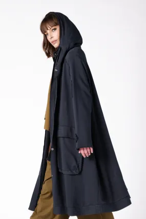 GRIZAS Pocket Coat in Navy Jersey