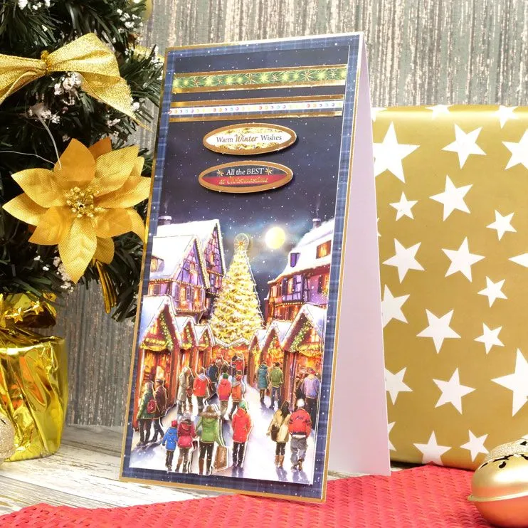 Hunkydory Season's Greetings Deco-Large Set - Christmas Markets*