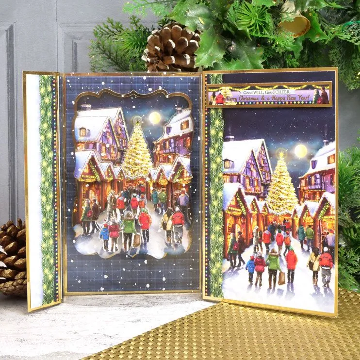 Hunkydory Season's Greetings Deco-Large Set - Christmas Markets*