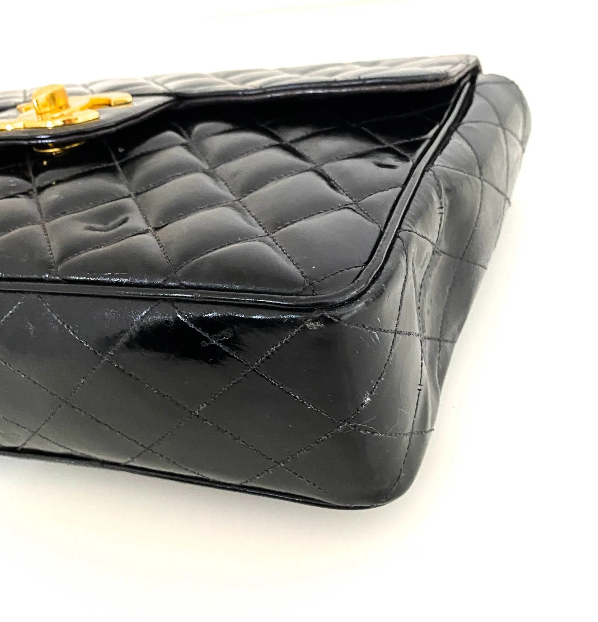 Jumbo Classic  Flap Large CC turnlock Patente Bag