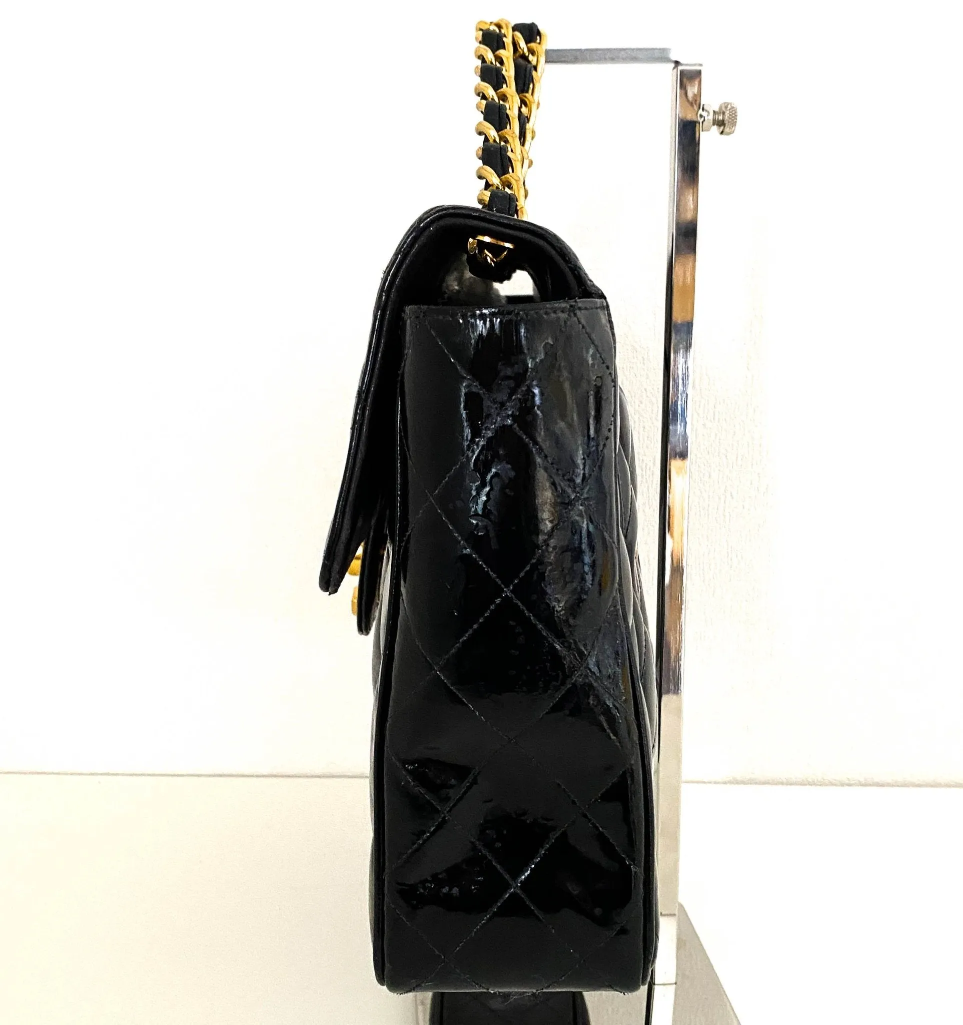 Jumbo Classic  Flap Large CC turnlock Patente Bag