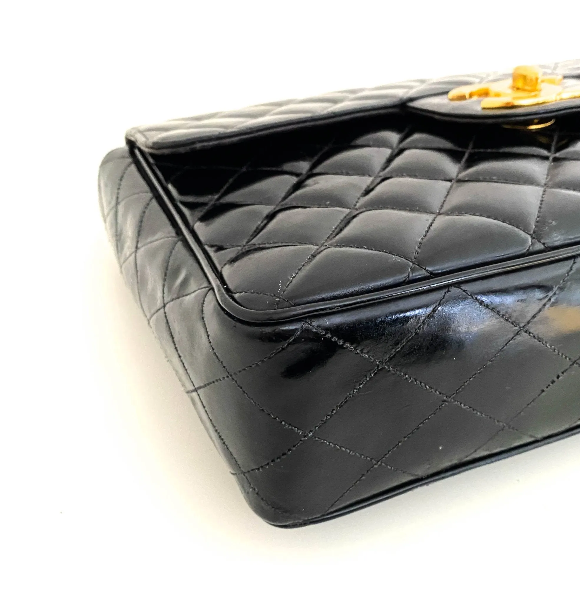 Jumbo Classic  Flap Large CC turnlock Patente Bag