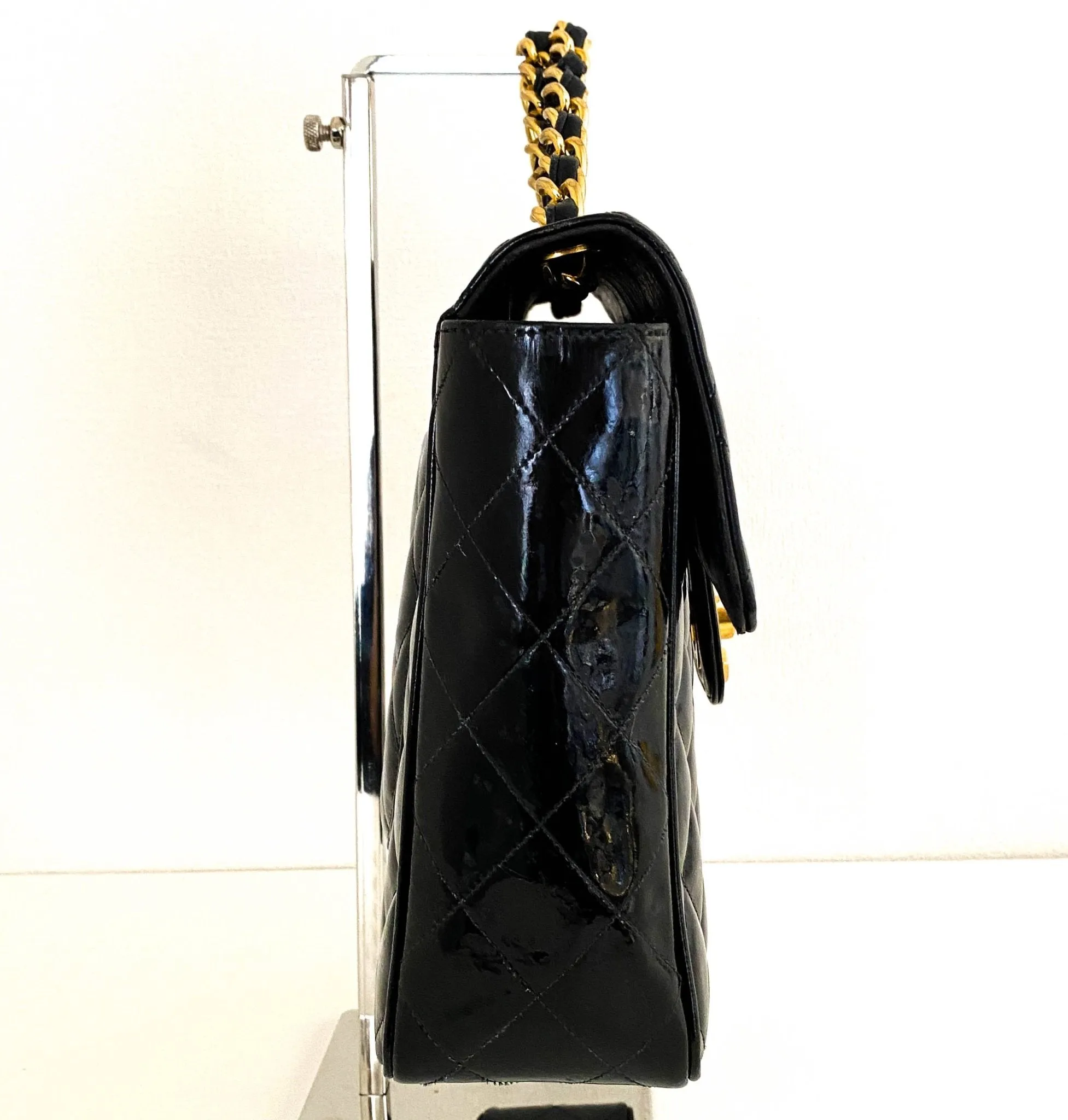 Jumbo Classic  Flap Large CC turnlock Patente Bag
