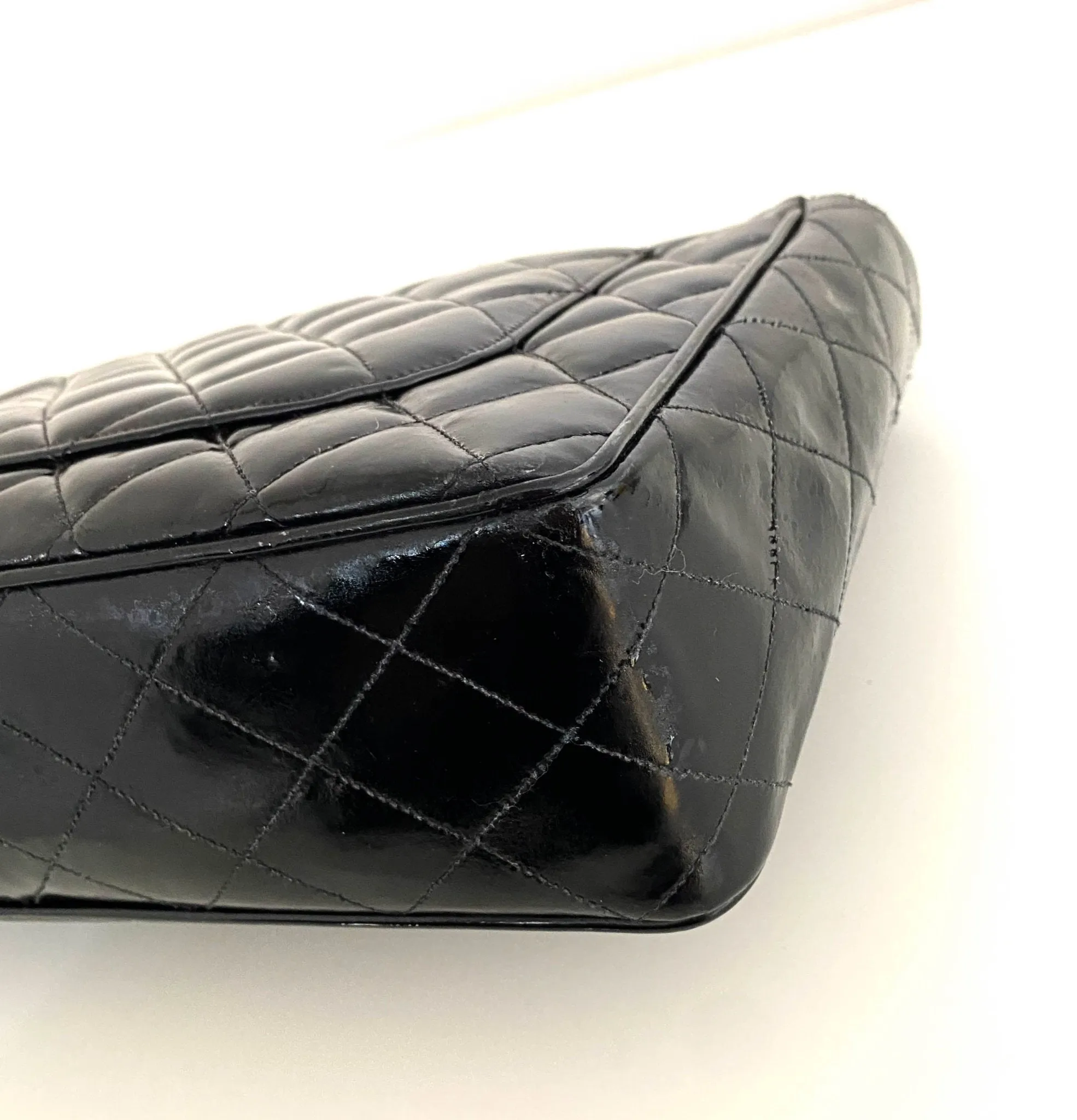 Jumbo Classic  Flap Large CC turnlock Patente Bag