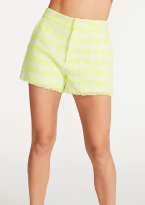 Lia Geometric High Rise Short Green