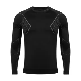 Men's Thermoactive Sweatshirt Alpinus Active Base Layer Black-Gray Gt43189 S