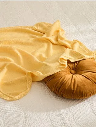 Nordic Cotton Knitted Blanket
