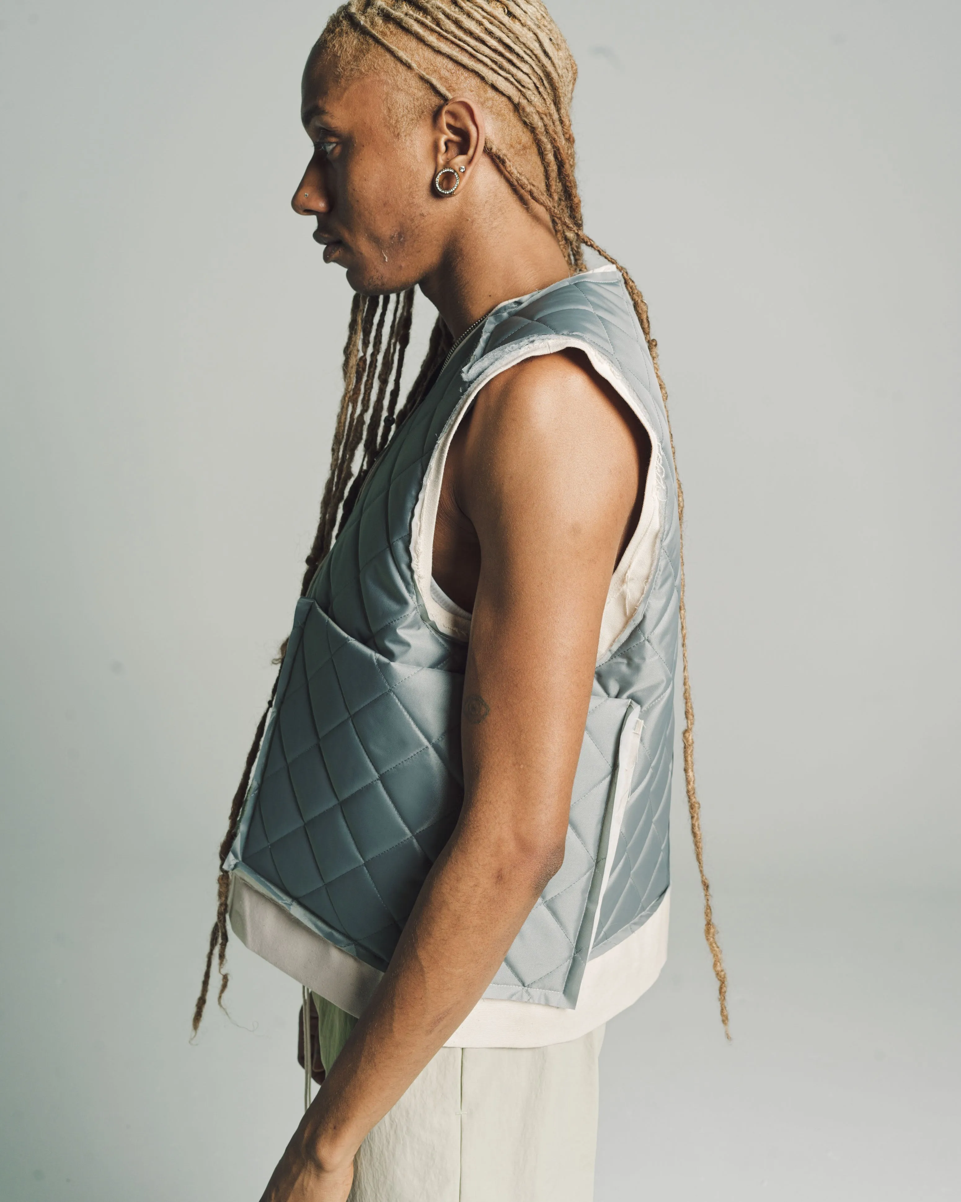 Sage Nylon Research Zip Vest