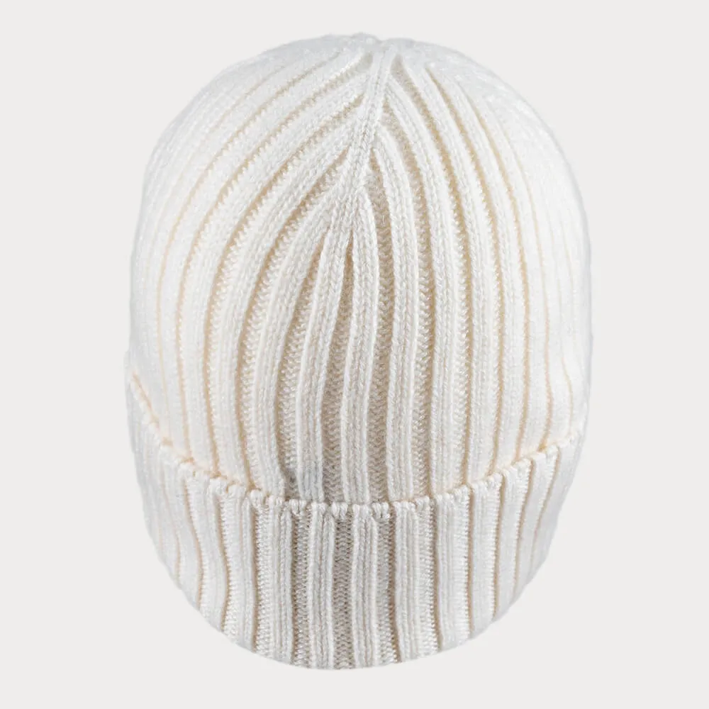 The Classic Cream Cashmere Beanie Hat