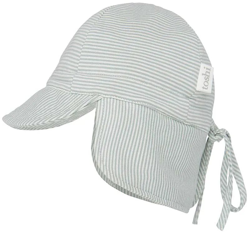 Toshi - Sunhat Flap Cap - Sage