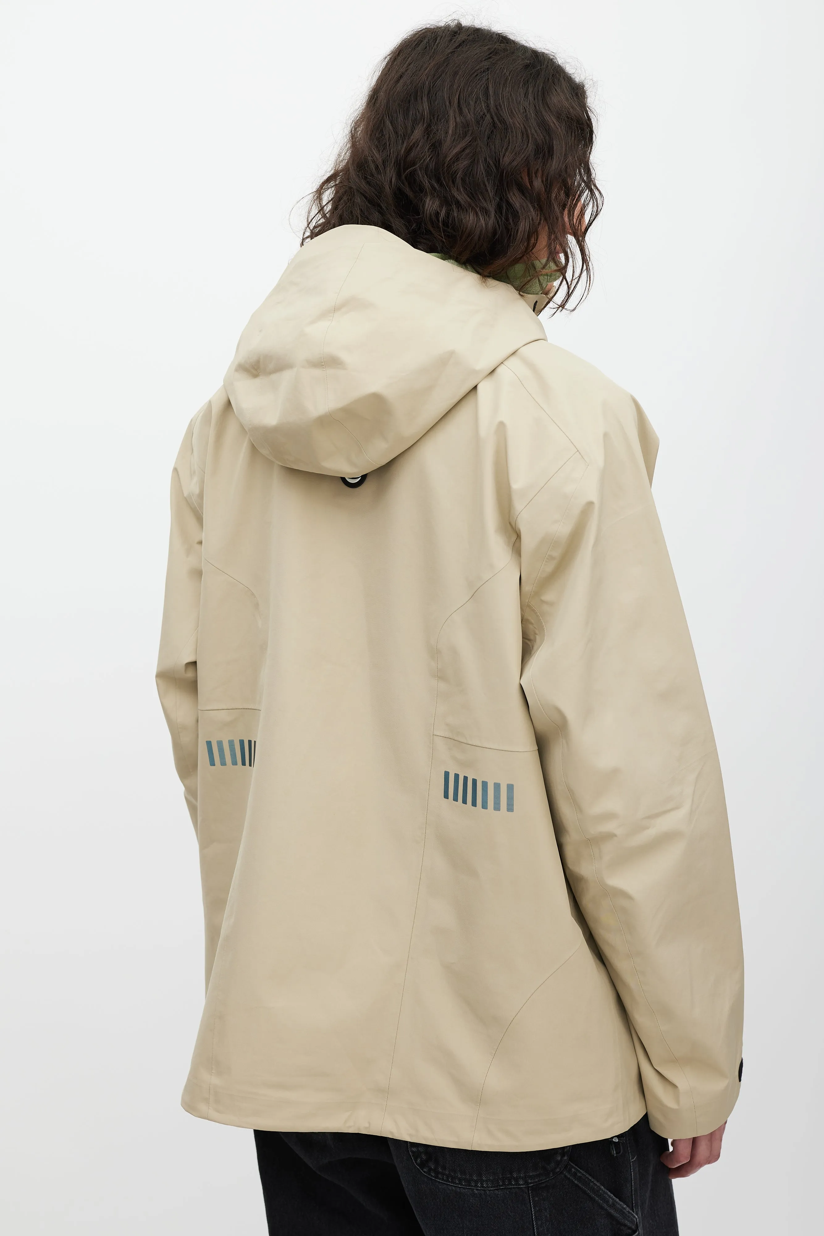 X Nike Beige & Green Goretex Jacket